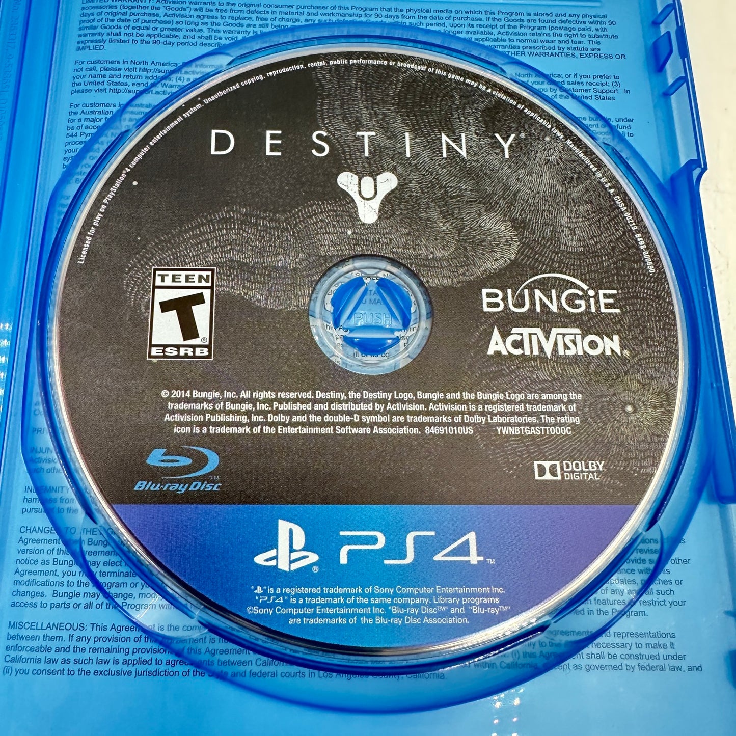 Lot of 3 Sony PlayStation 4 PS4 Games KillZone SF|Battlefield4|Destiny