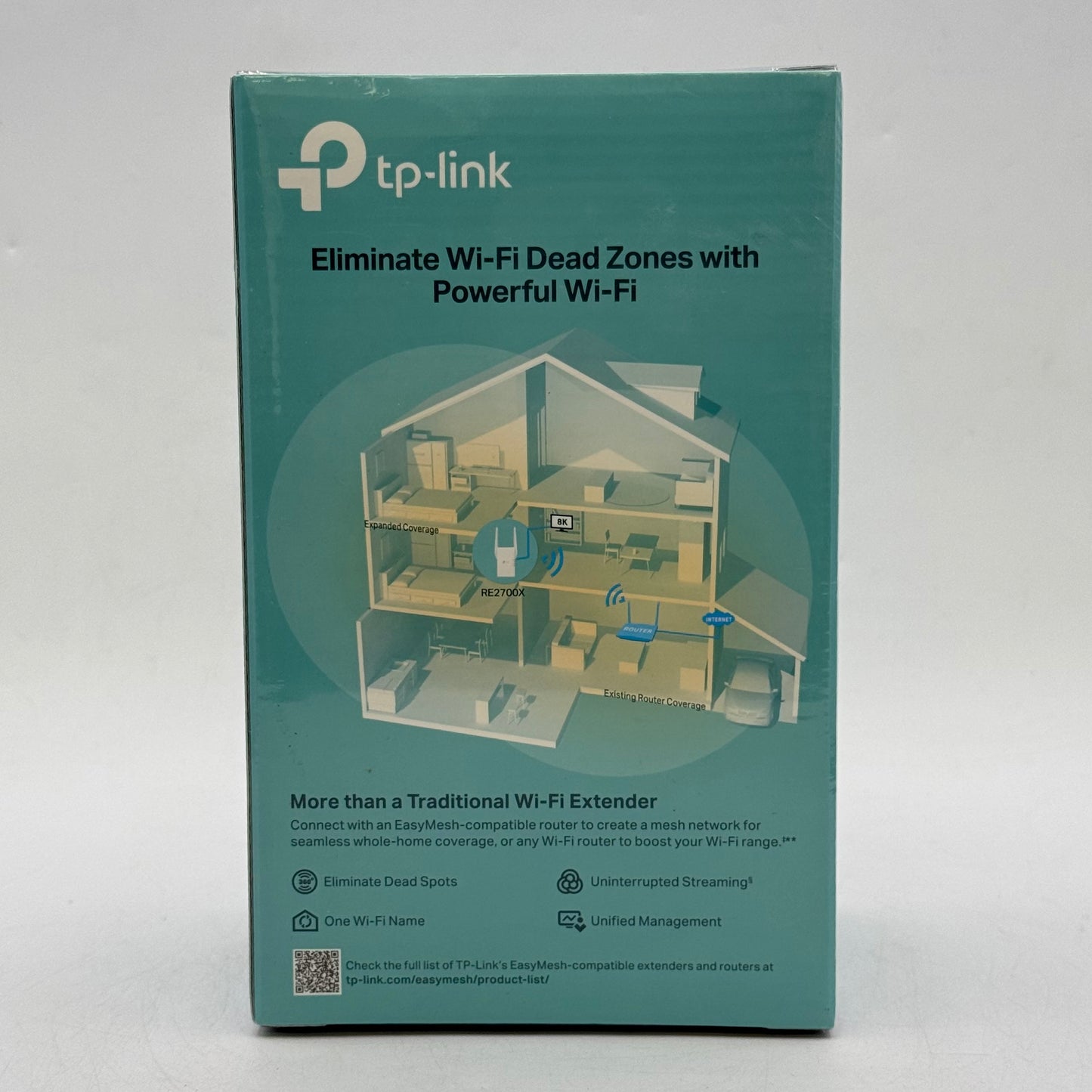 New TP-Link AX2700 Wi-Fi 6 Dual-Band Range Extender RE2700X