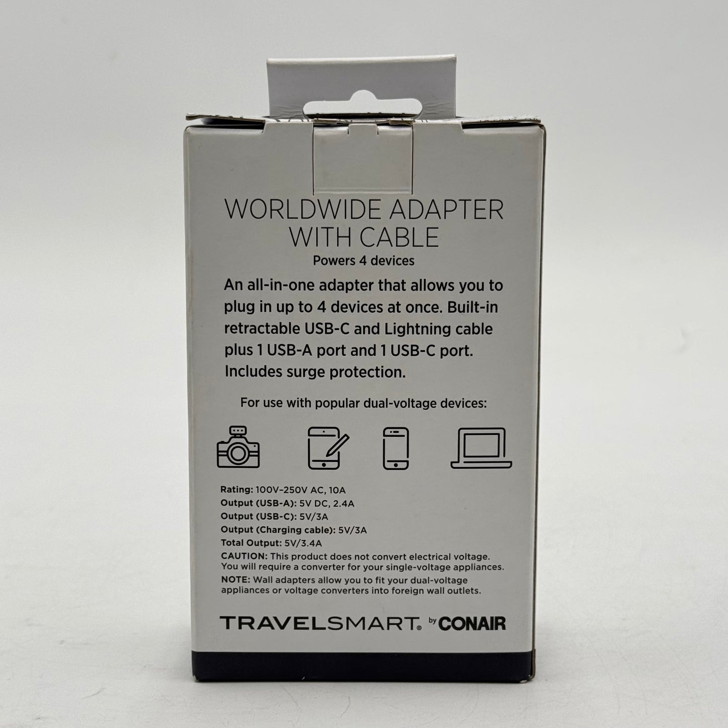 New Travelsmart Worldwide Adapter With Cable
