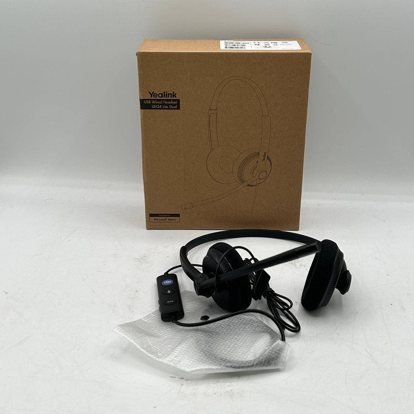 New Open Box yealink  UH34 Lite Dual USB Wired Headset