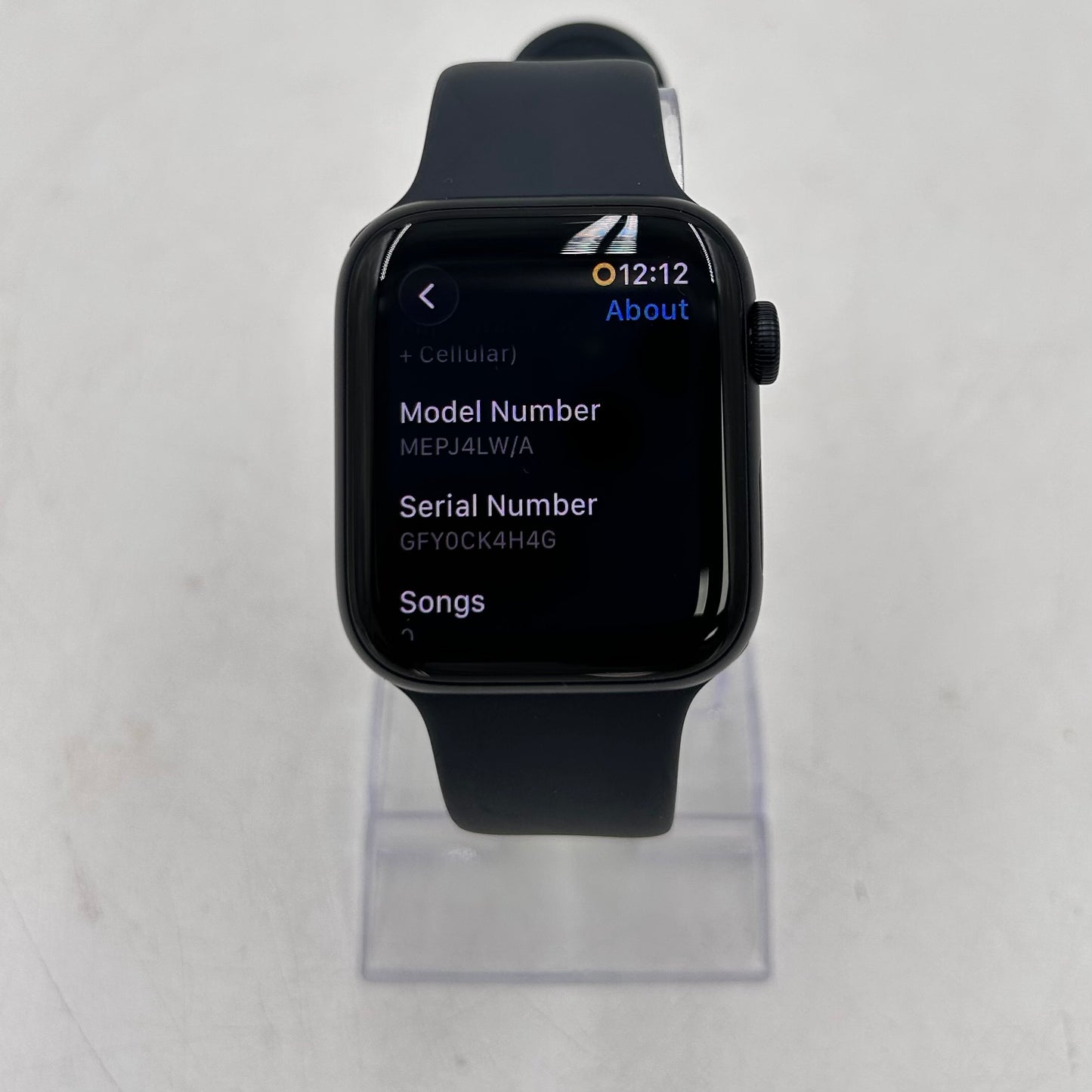 Unlocked Apple Watch SE 3 44MM Midnight Aluminum Black Sport Band MEPJ4LW/A
