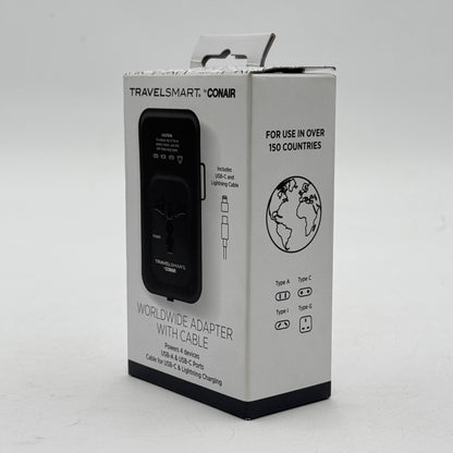 New Travelsmart Worldwide Adapter With Cable