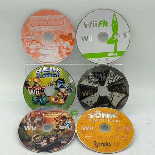 Lot of 6 Nintendo Wii Games