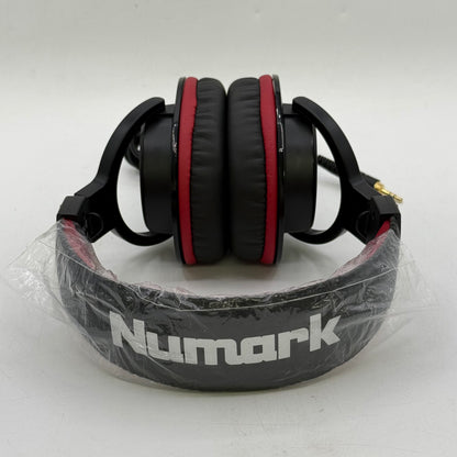 Numark Over-Ear Wired Professional DJ/Studio Monitor Headphone Black/Red HF175