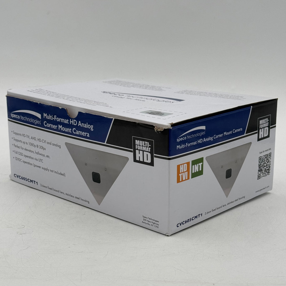 Speco Technologies Multi-Format HD Analog Corner Mount Camera CVC605CMT1