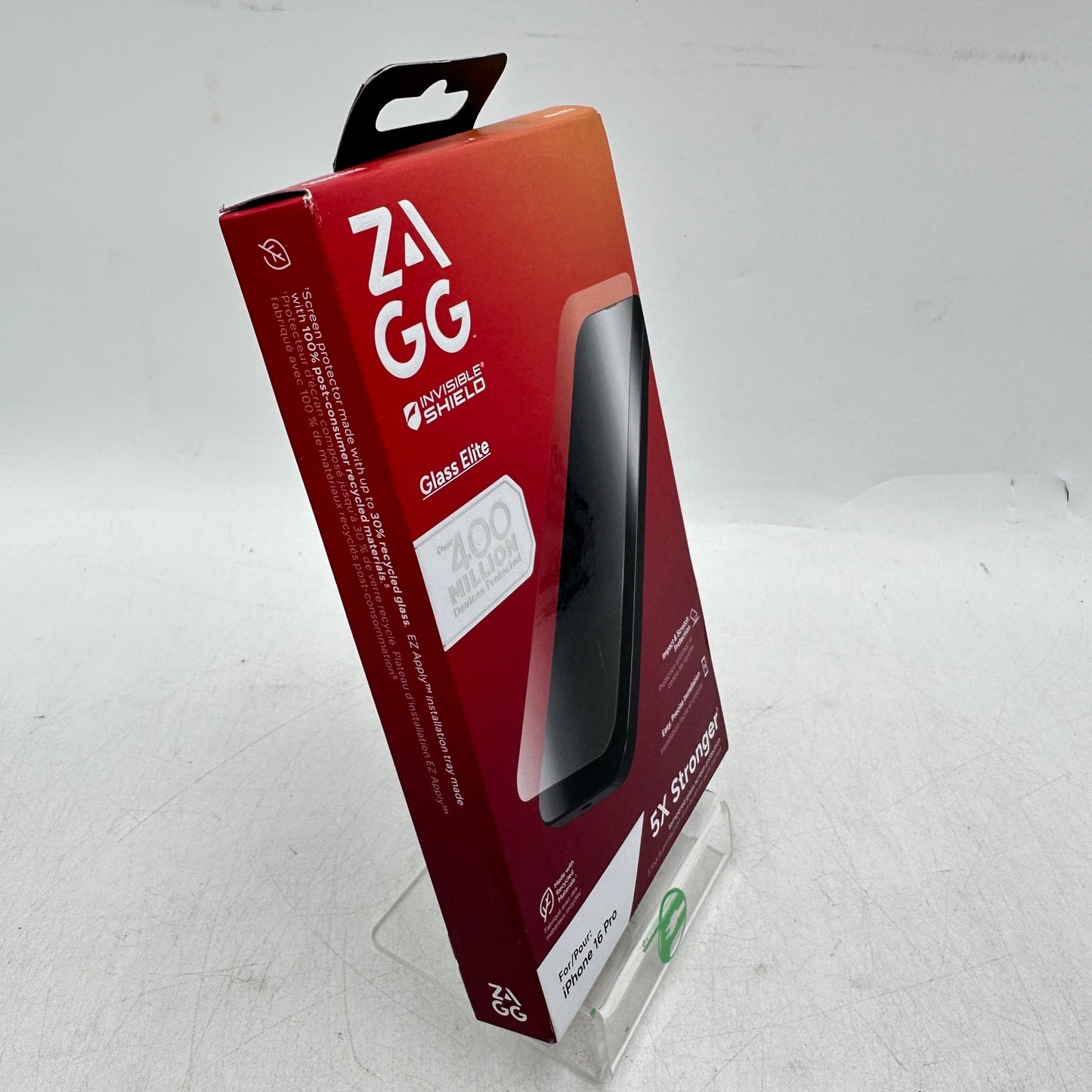 New Zagg Glass Elite Perfect Fit Tempered Glass for iPhone 16 Pro 450-17781-B