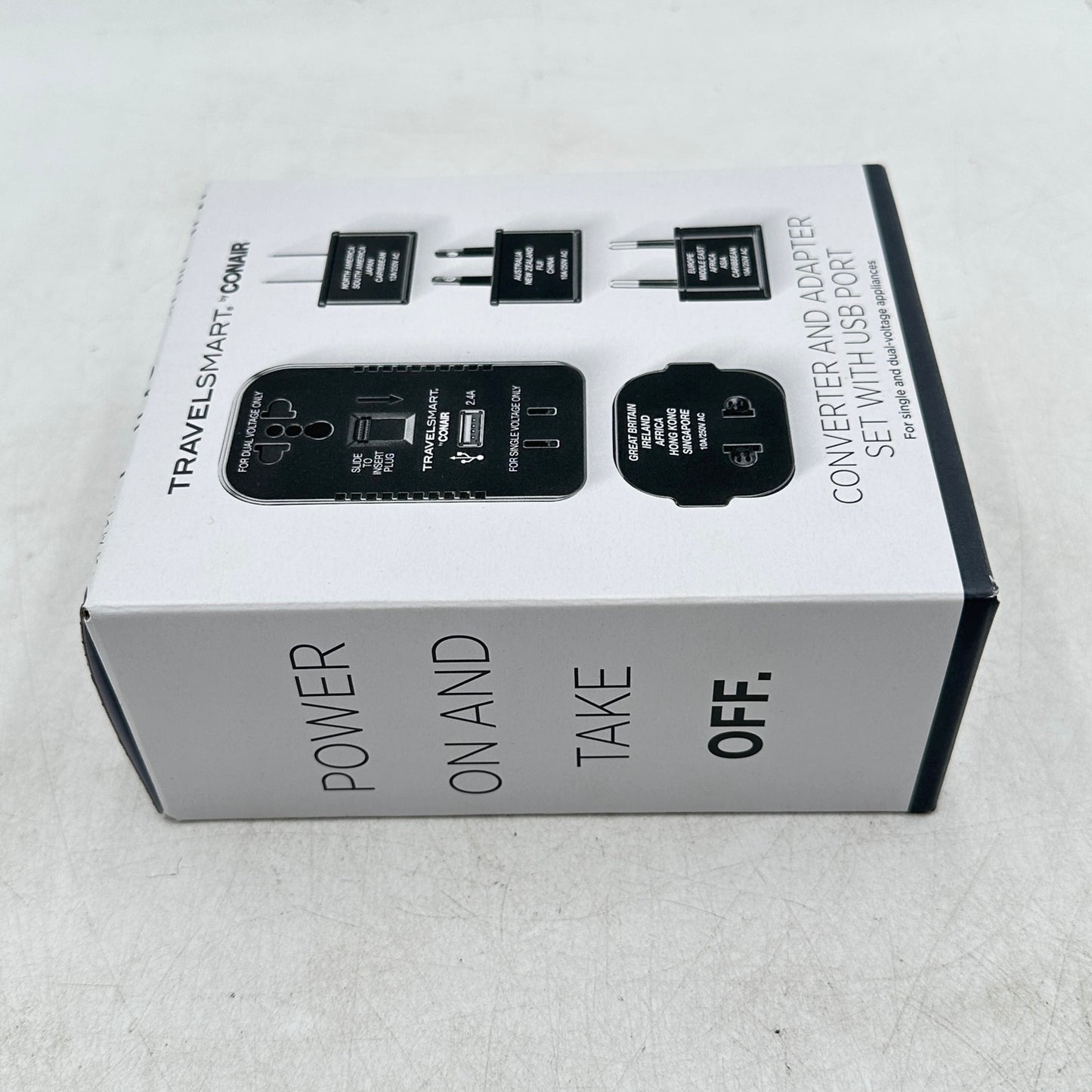 New Conair Voltage TravelSmart Converter and Adapter Set-USB Port: 3 Outlets