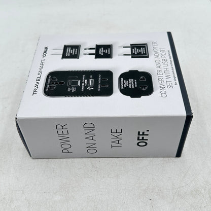 New Conair Voltage TravelSmart Converter and Adapter Set-USB Port: 3 Outlets