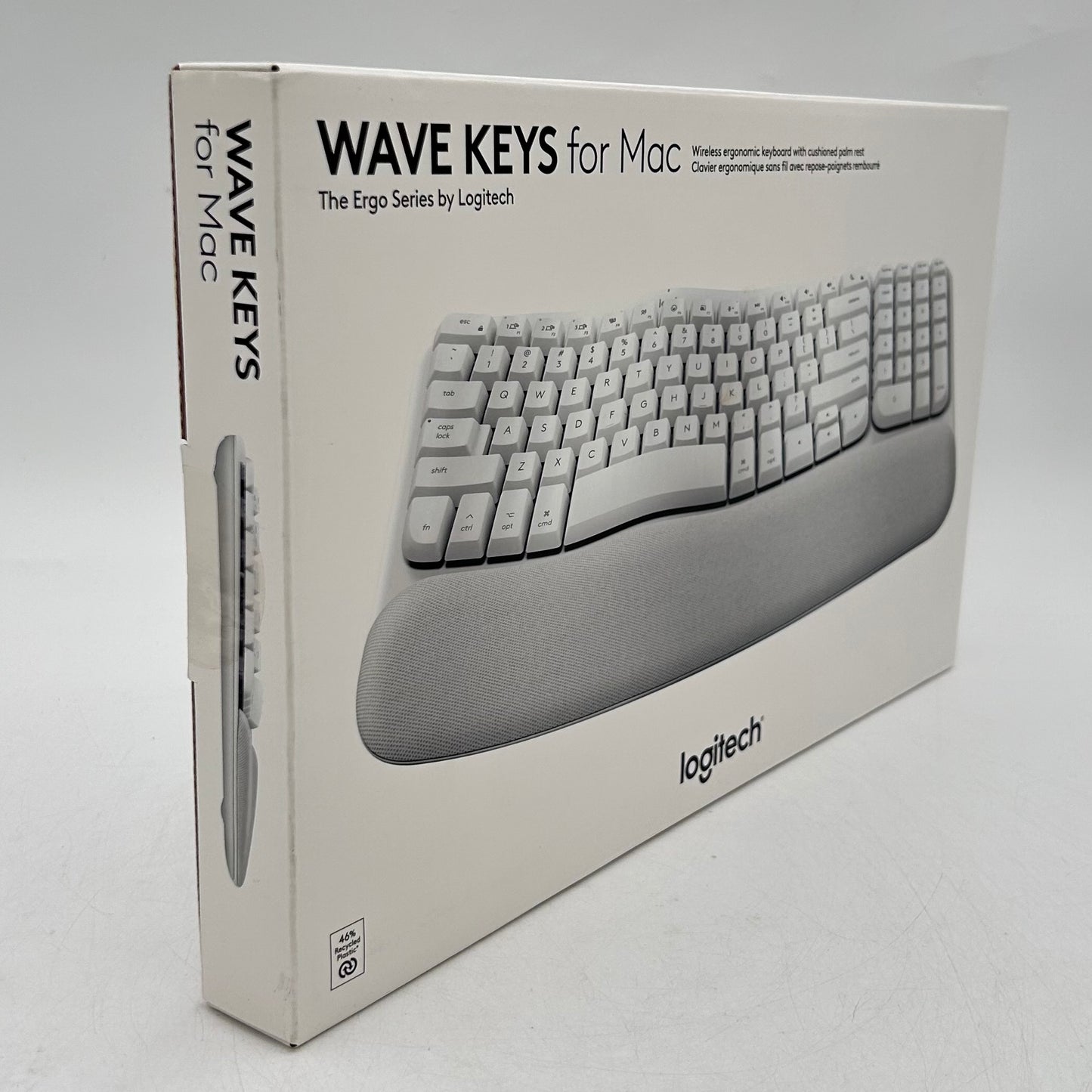 New logitech Wave Keys with Cushioned Palm Rest Wireless Keyboard For Mac