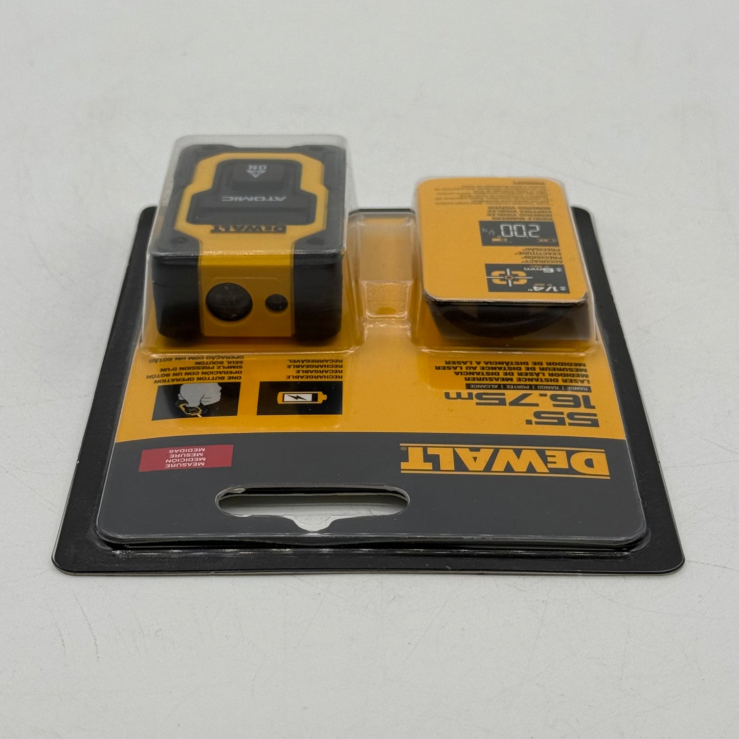 New DeWalt DW055PL ATOMIC Compact Series 55 ft Pocket Laser Distance Measurer