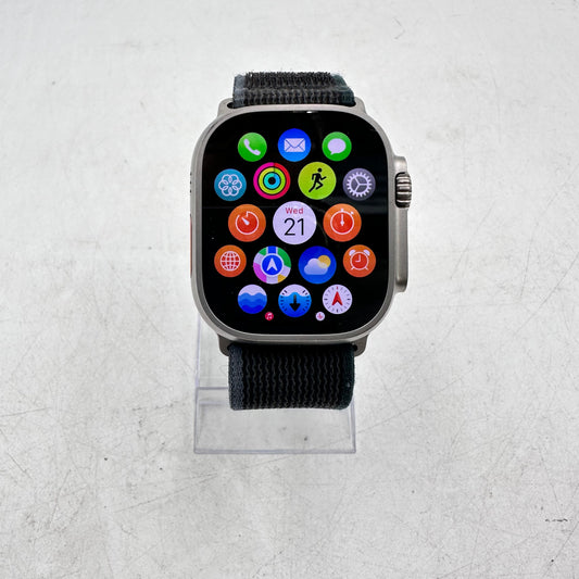 Unlocked Apple Watch Ultra 2 49MM Natural Titanium Black Trail Loop MRF63LL/A
