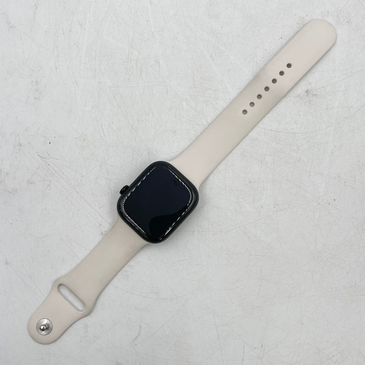Unlocked Apple Watch Series 11 46MM Jet Black Aluminum Starlight Sport Band 