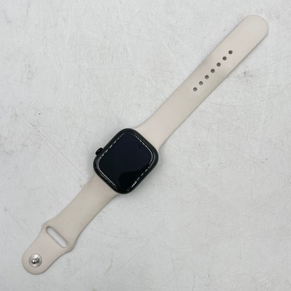 Unlocked Apple Watch Series 11 46MM Jet Black Aluminum Starlight Sport Band 