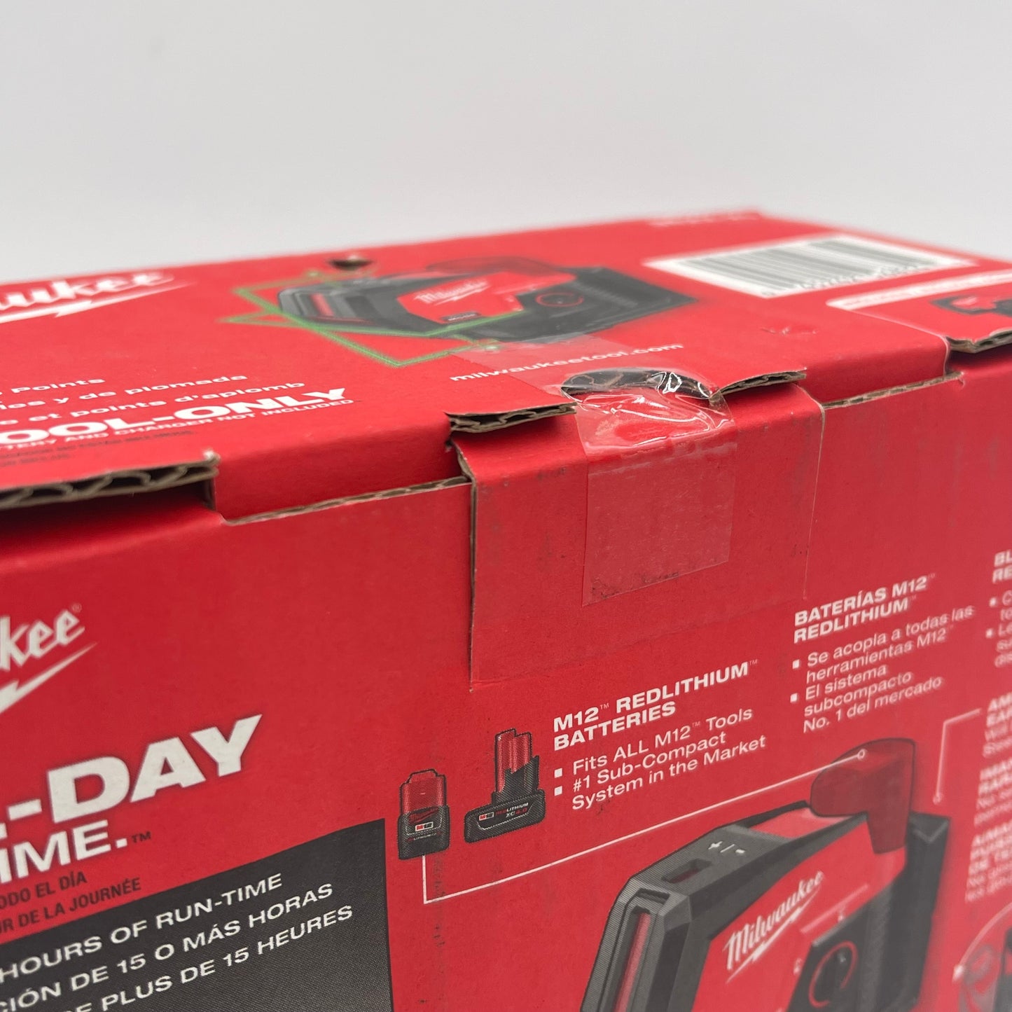New Milwaukee 3622-20 M12 12V Green Laser Cross Line & Plumb Points