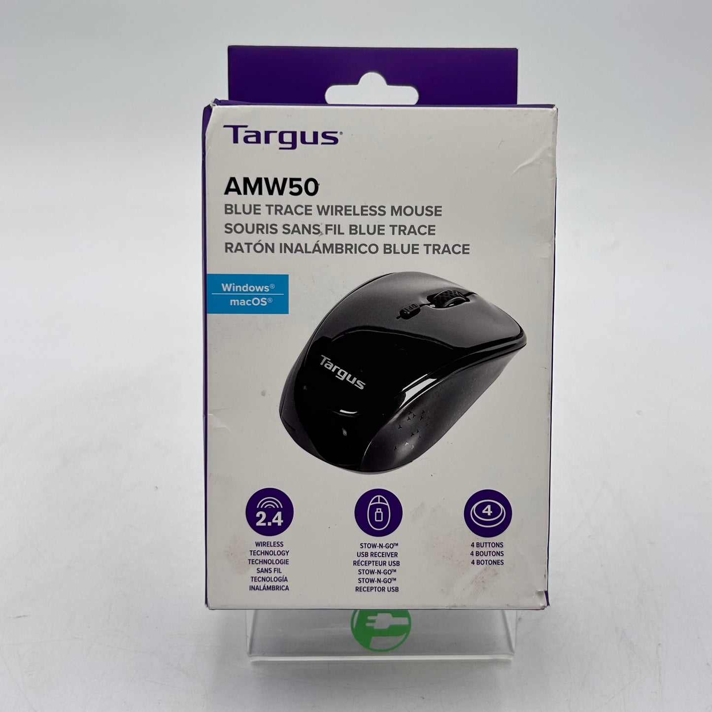 New Targus Blue Trace  AMW50 Wireless Mouse Black