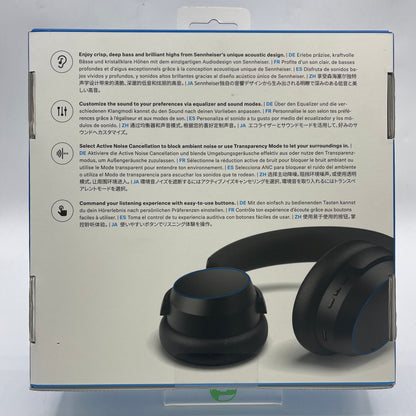 New Sennheiser Accentum Wireless Active Noise Cancellation Headphones Black 