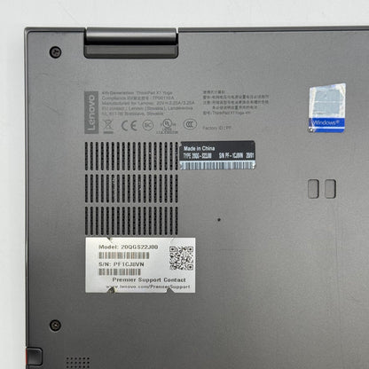Lenovo ThinkPad X1 Yoga Gen 4 14" i7-8565 1.9GHz 16GB RAM 512GB SSD