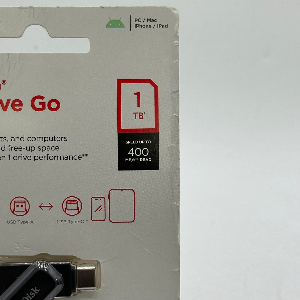 New SanDisk Dual Drive Go 1TB USB-C SDDC3-1T00-A46