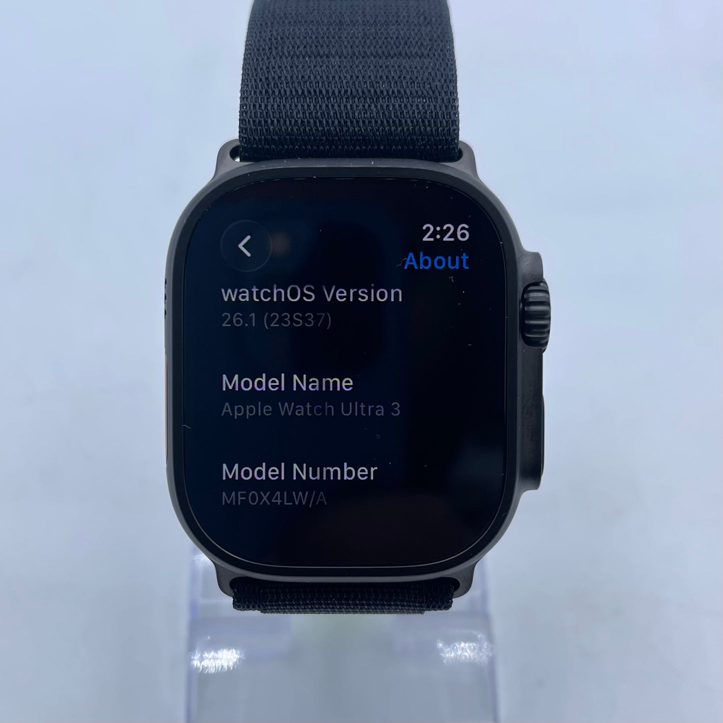 Unlocked Apple Watch Ultra 3 49MM Black Titanium MF0X4LW/A with Apple Care+