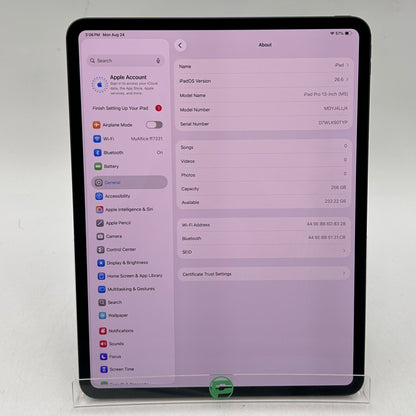 WiFi Only Apple iPad Pro 13" M5 256GB Space Black MDYJ4LL/A