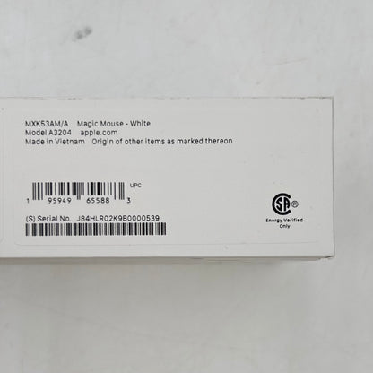New Apple Magic Mouse A3204 White