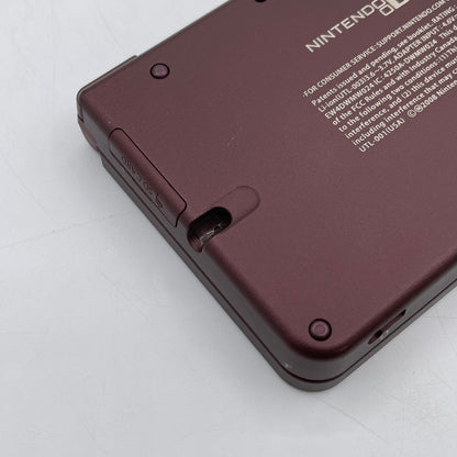 Broken Nintendo DSi XL Handheld Game Console TWL-001 Burgundy Power Issue