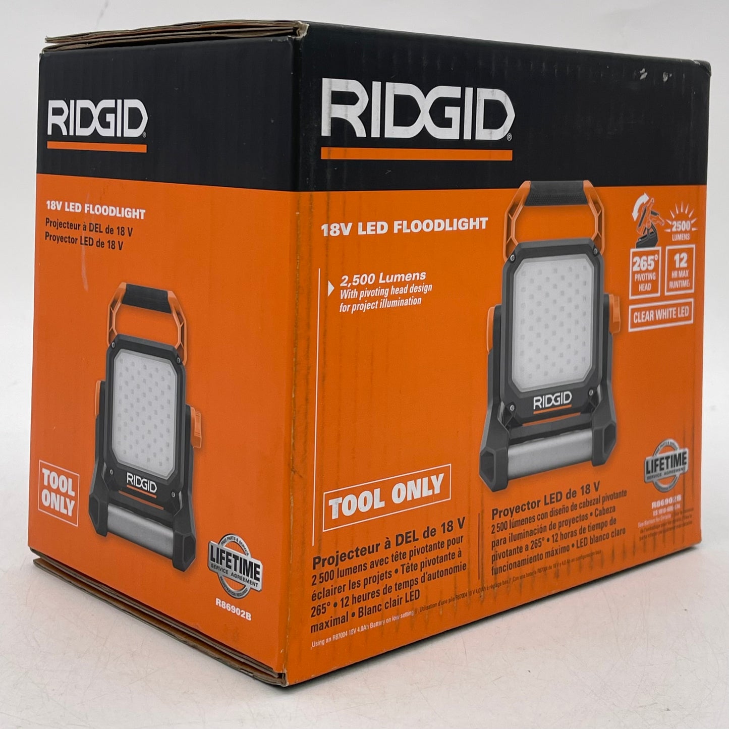 New Rigid R86902B 18V Led FloodLight