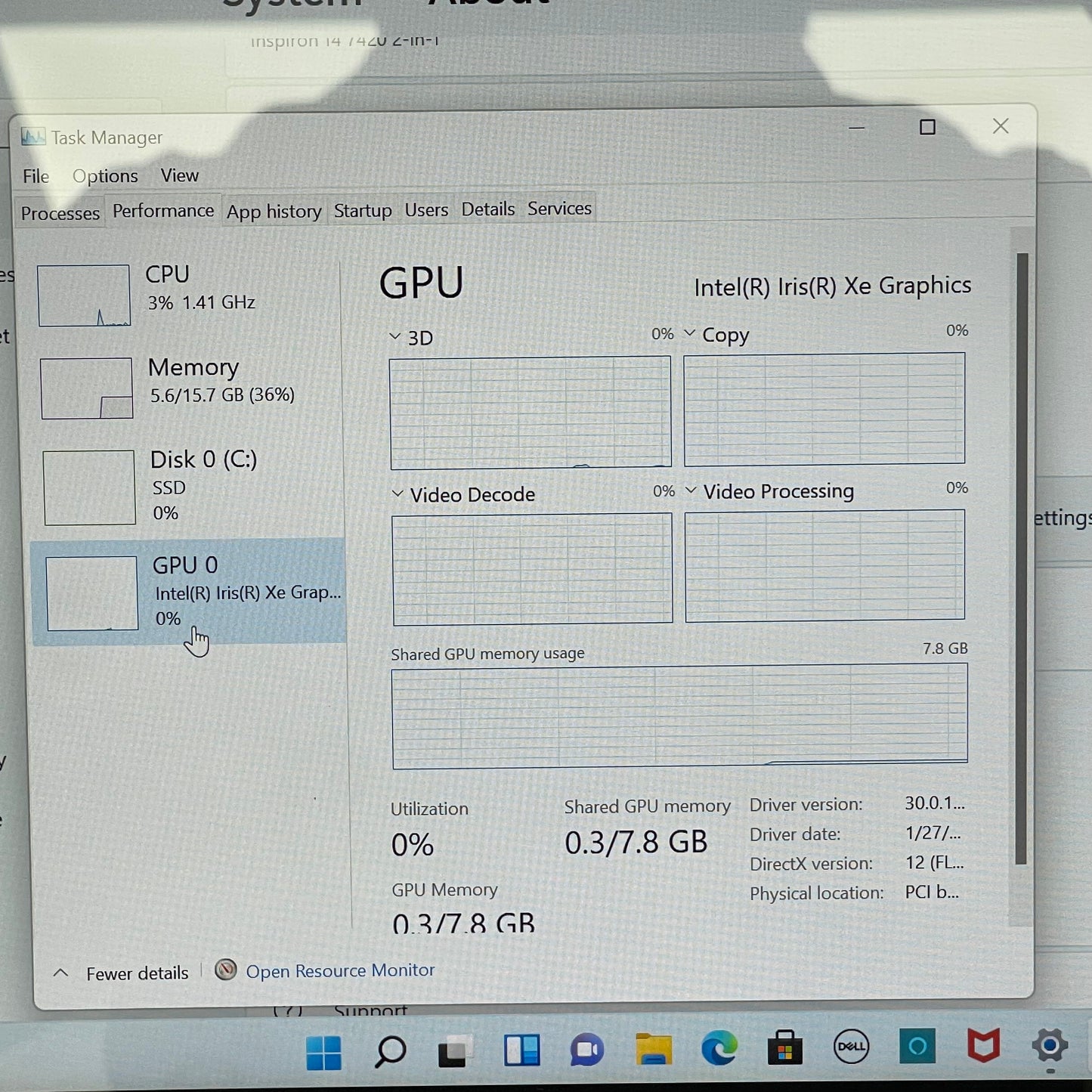 Dell Inspiron P161G 14" i7-1255U 1.7GHz 16GB RAM 512GB SSD