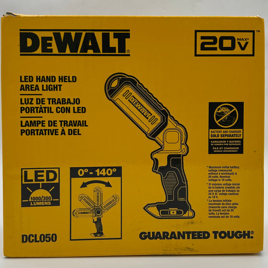 New DeWalt DCL050 20V MAX Led Hand Held Area Light