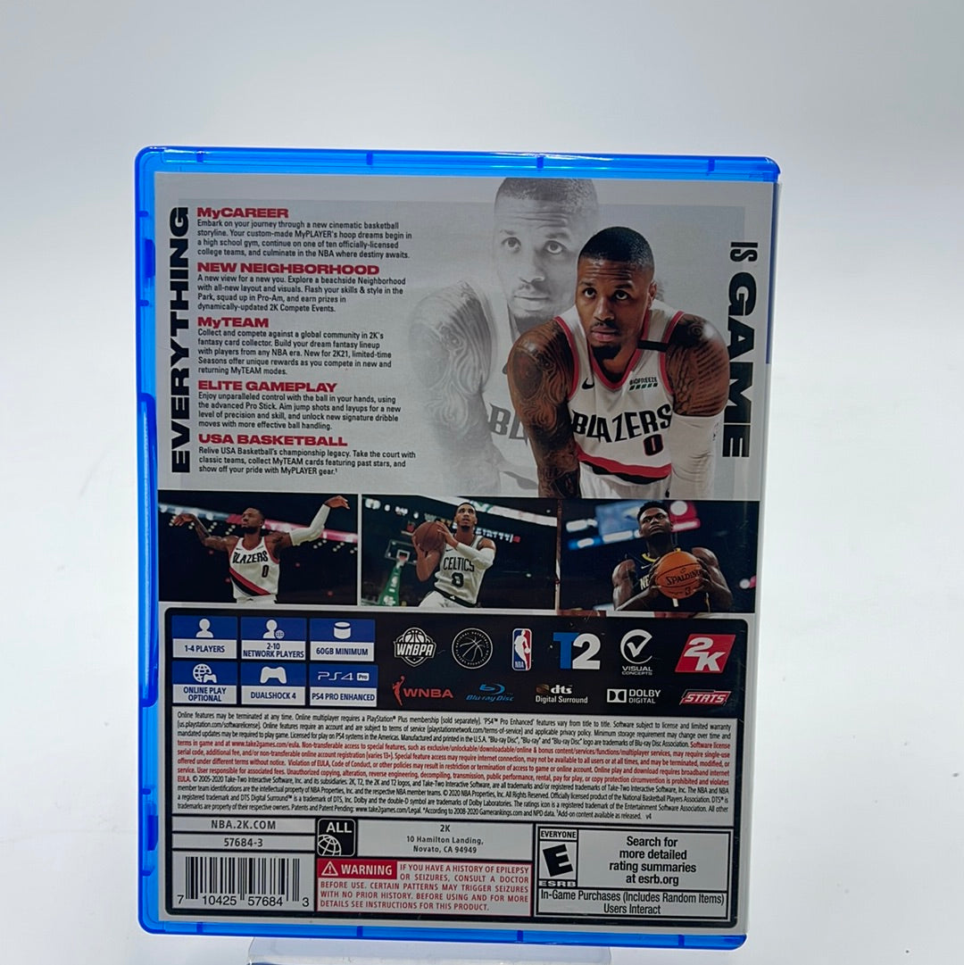 NBA 2K21  (Playstation 4,  2020)