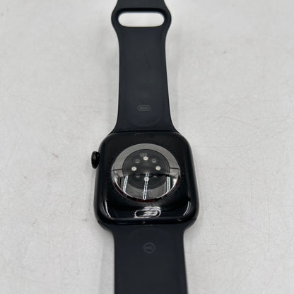 Unlocked Apple Watch Series 10 46MM Black Aluminum Black Sport Band MWY43LW/A