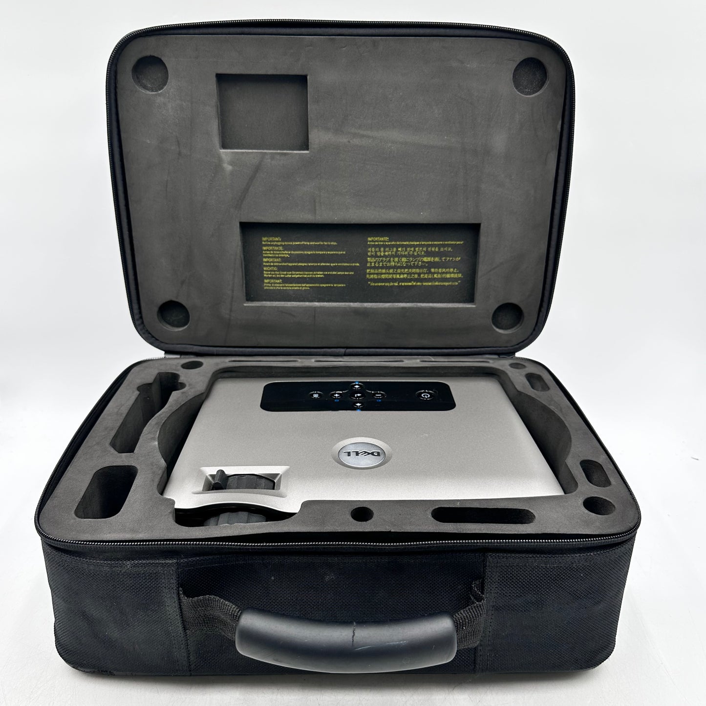 Dell 2400MP DLP Projector 3,000 Lumens HDTV XGA W/ Cables & Case