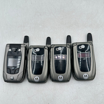 Lot of 4 Motorola Nextel Silver i880/ 3x i850 Cell Phone FA8400M/B000A2REVG