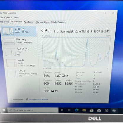 Dell Latitude 3420 14" i5-1135G7 2.4GHz 16GB RAM 256GB SSD Iris Xe W10P