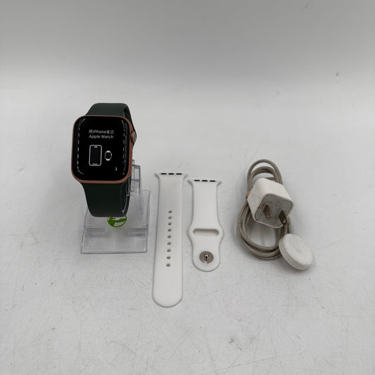 Factory Unlocked Apple Watch Series 5 44MM Aluminum & Ceramic A2095 w/ 2 Bands