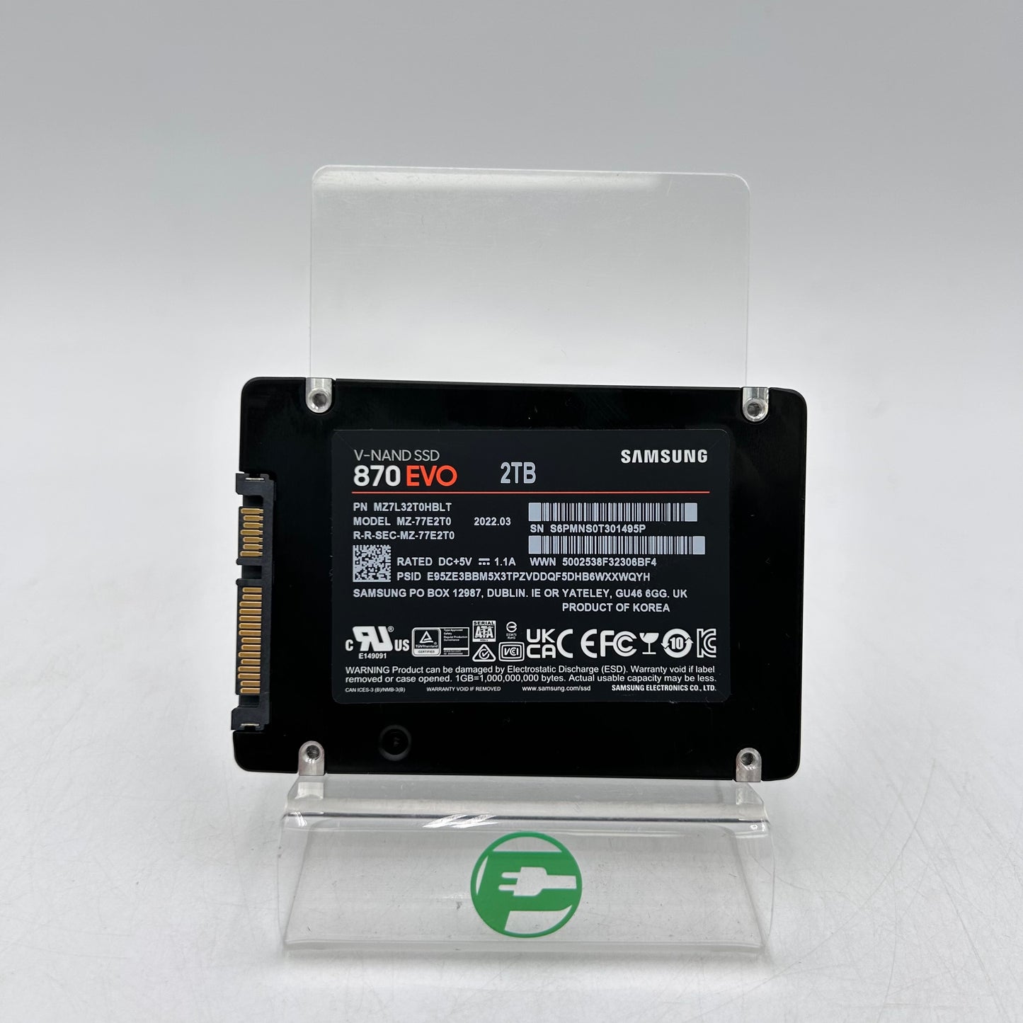 Samsung 2.5" 870 EVO 2TB eSATA III 6Gbps SSD MZ-77E2T0
