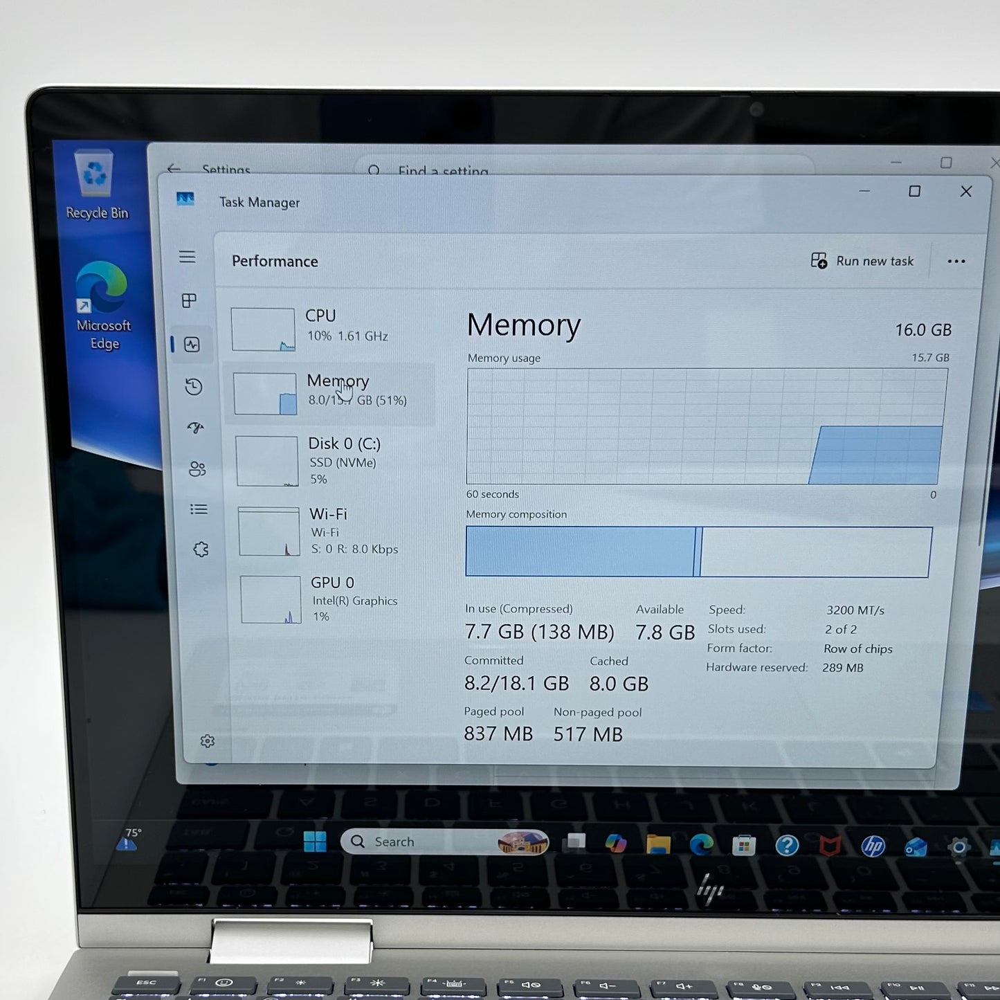 HP Envy x360 14-ES1023DX 14" Core 7 150U 1.8GHz 16GB RAM 512GB SSD