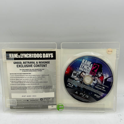 Kane & Lynch Dog Days 2  (Sony PlayStation 3 PS3,  2010)