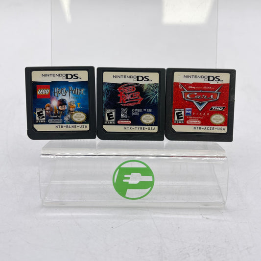 Lot of 3 Nintendo DS Games Cars | Speed Racer | Harry Potter