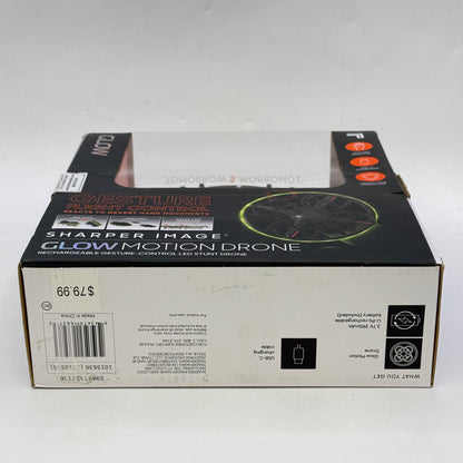 New Sharper Image Glow Motion Drone Gesture Control Indoor Stunt Drone