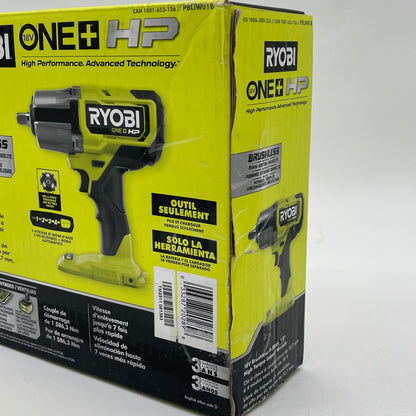 New Ryobi PBLIW01B 18V Brushless 4-Mode 1/2" High Torque Impact Wrench
