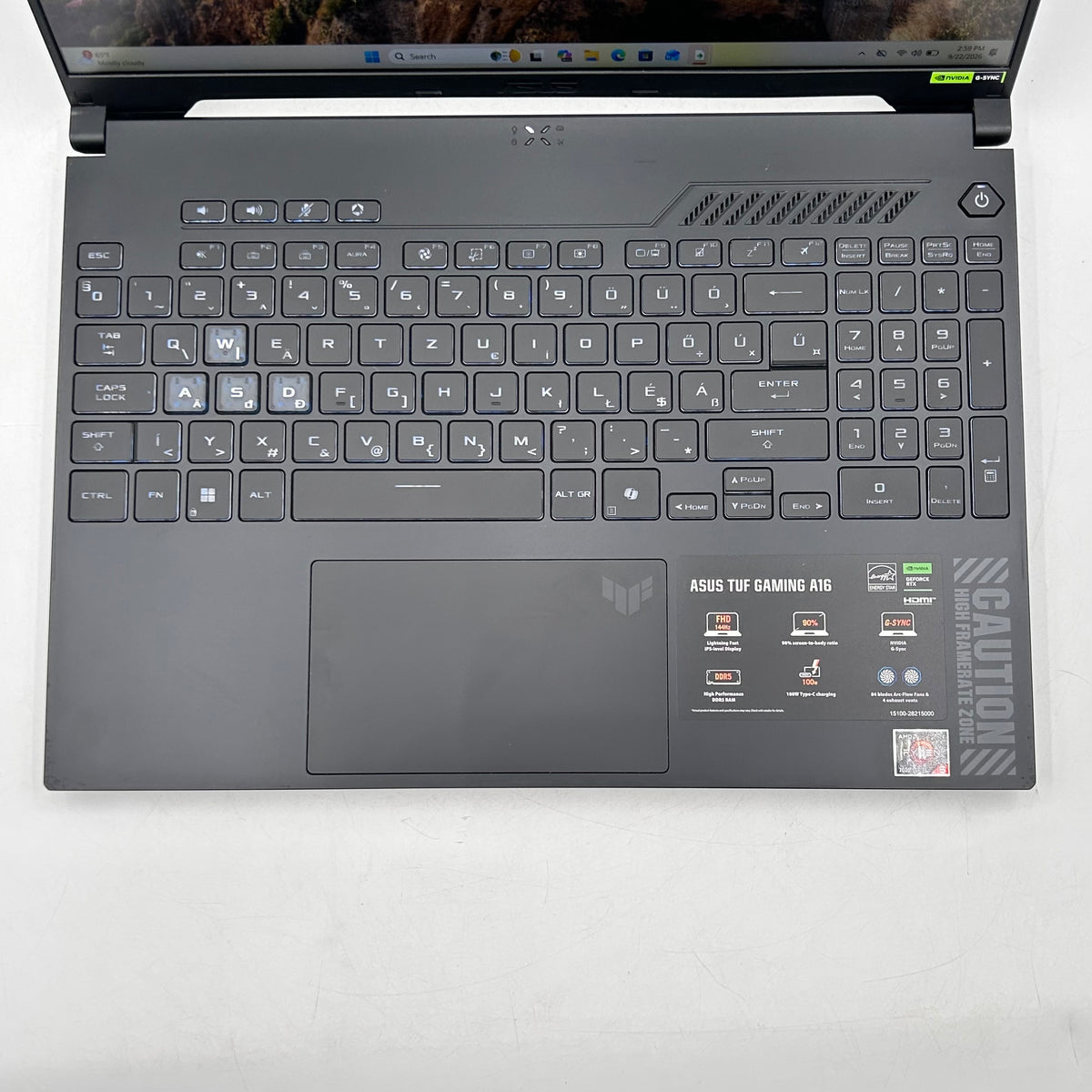 Asus TUF A16 FA607N 16" Ryzen 5 7535HS 3.3GHz 16GB RAM 1TB SSD GeForce RTX 4050