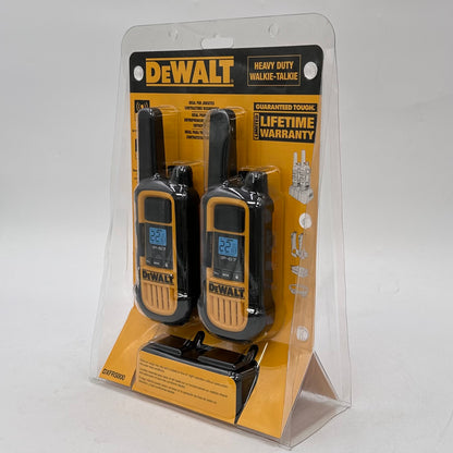 New DeWalt 22-Channel Two Way Heavy Duty Radio Walkie Talkies DXPRS800