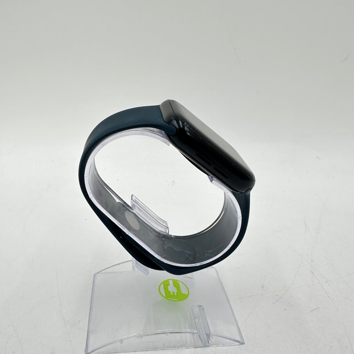 Factory Unlocked Apple Watch SE 2nd Gen 44MM Black Aluminum w/ Blue Sport Band