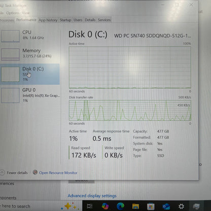 Lenovo ThinkPad X1 CARBON GEN 9 14" i7-1185G7 3.0GHz 16GB RAM 512GB SSD