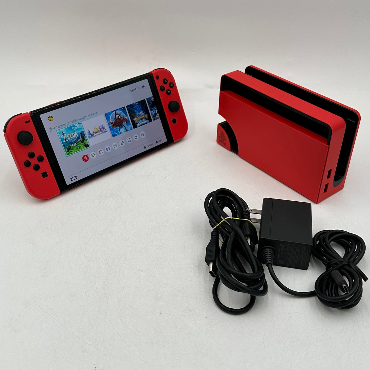 Nintendo Switch OLED Console Gaming System HEG-001 Mario Red Edition