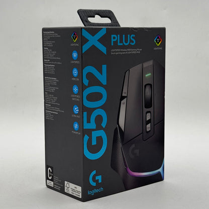 New Logitech G502 X Plus Lightspeed MR0089 Wireless Gaming Mouse Black