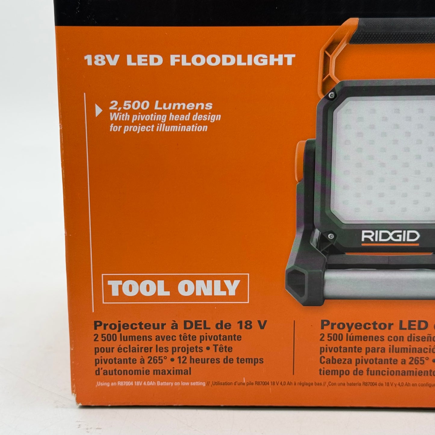 New Ridgid R86902B 18V LED Floodlight