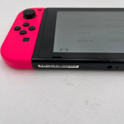 Nintendo Switch v1 Console Gaming System HAC-001 Pink/Green