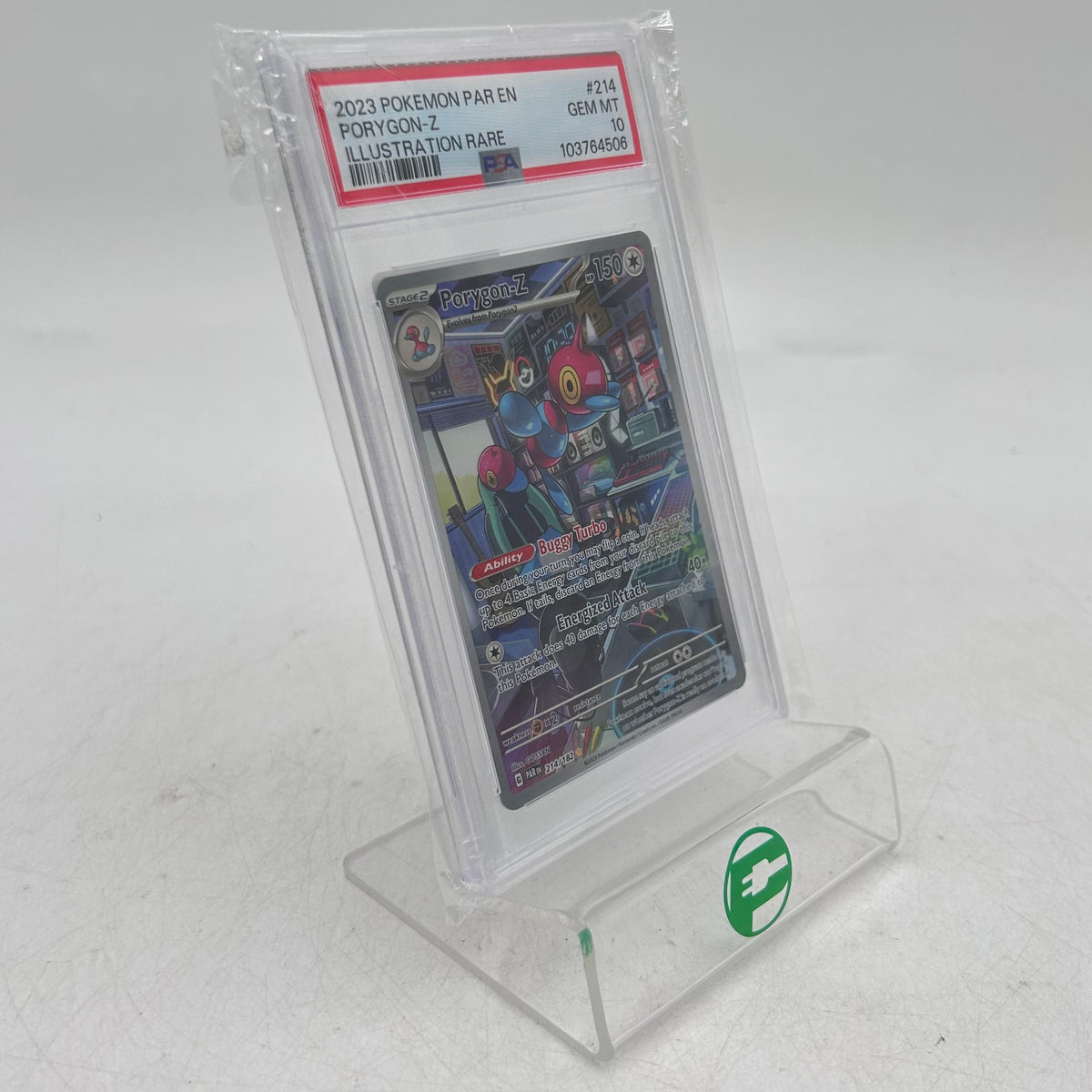 Pokémon TCG Scarlet & Violet Porygon-Z 214/182 Holo Textured ENG PSA 10